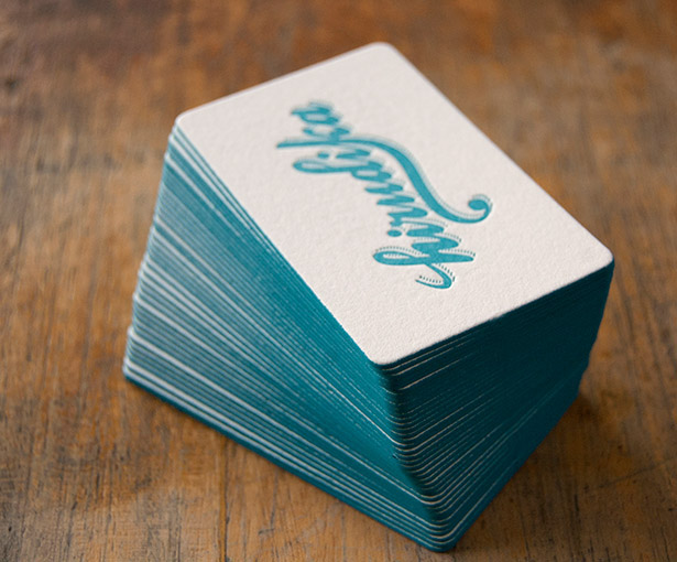 Business Cards letterpress silkscreen Printing