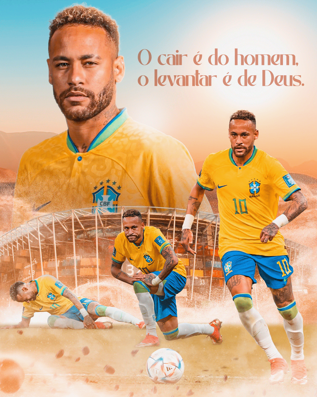 copa do mundo futebol goat king Neymar Qatar 2022 seleção brasileira the best