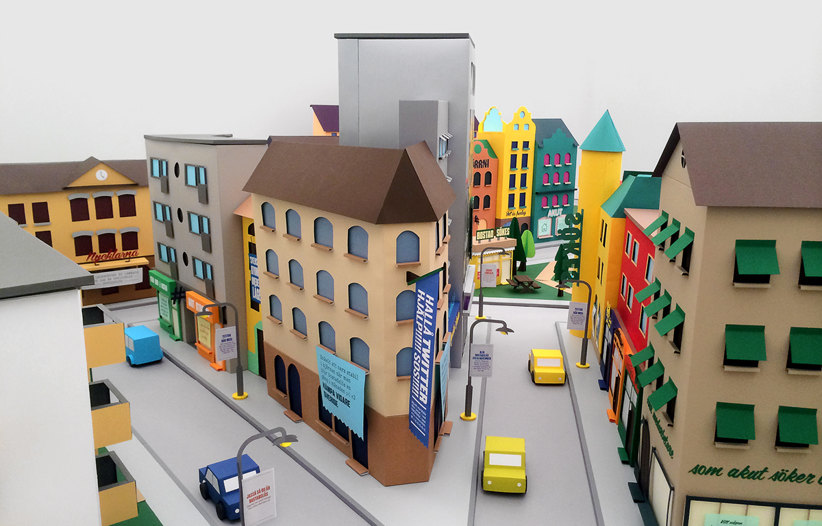 interactive house paper design streetview