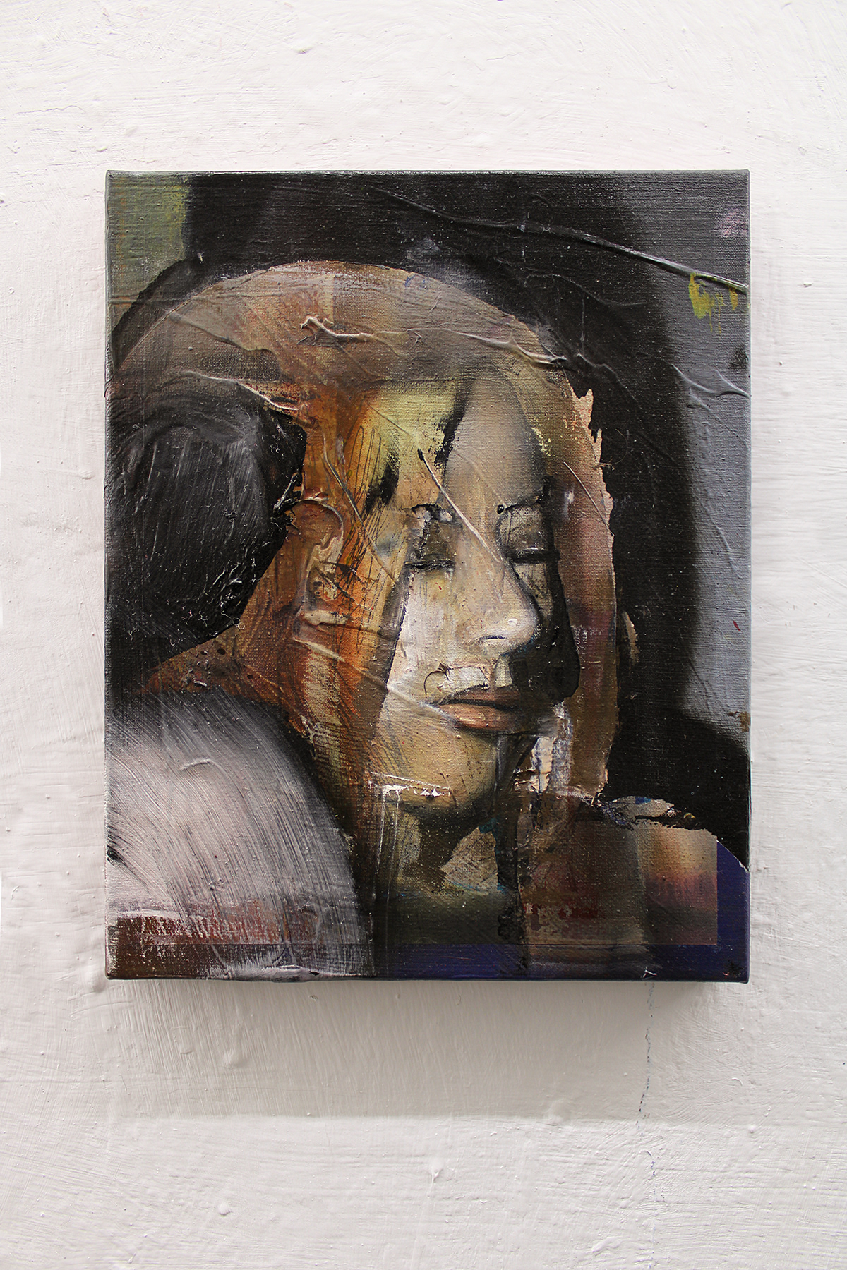 portrait woman girl Oil Painting artwork acrylic fine art