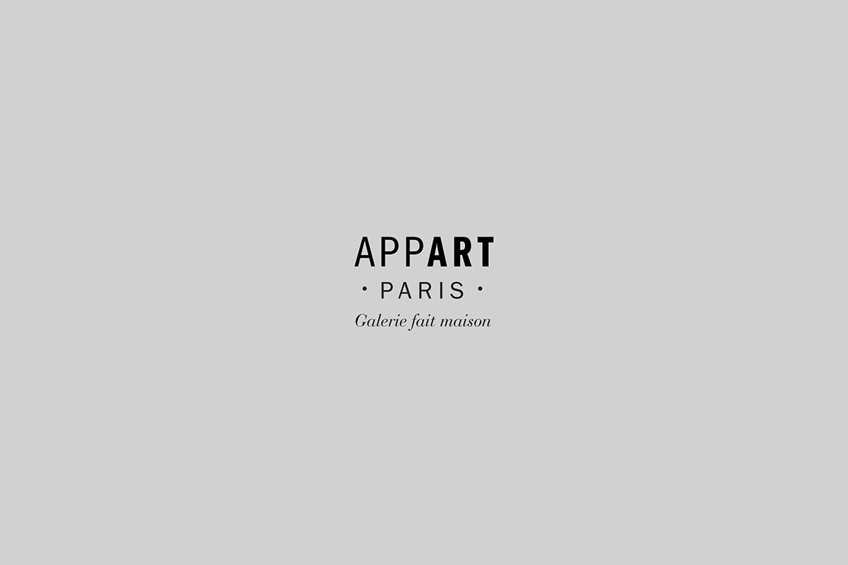 Brand identity for AppArt Paris an ephemeral and itinerary gallery born in Paris