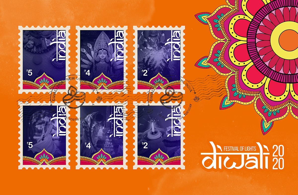 first day cover Stamp Design graphic design 