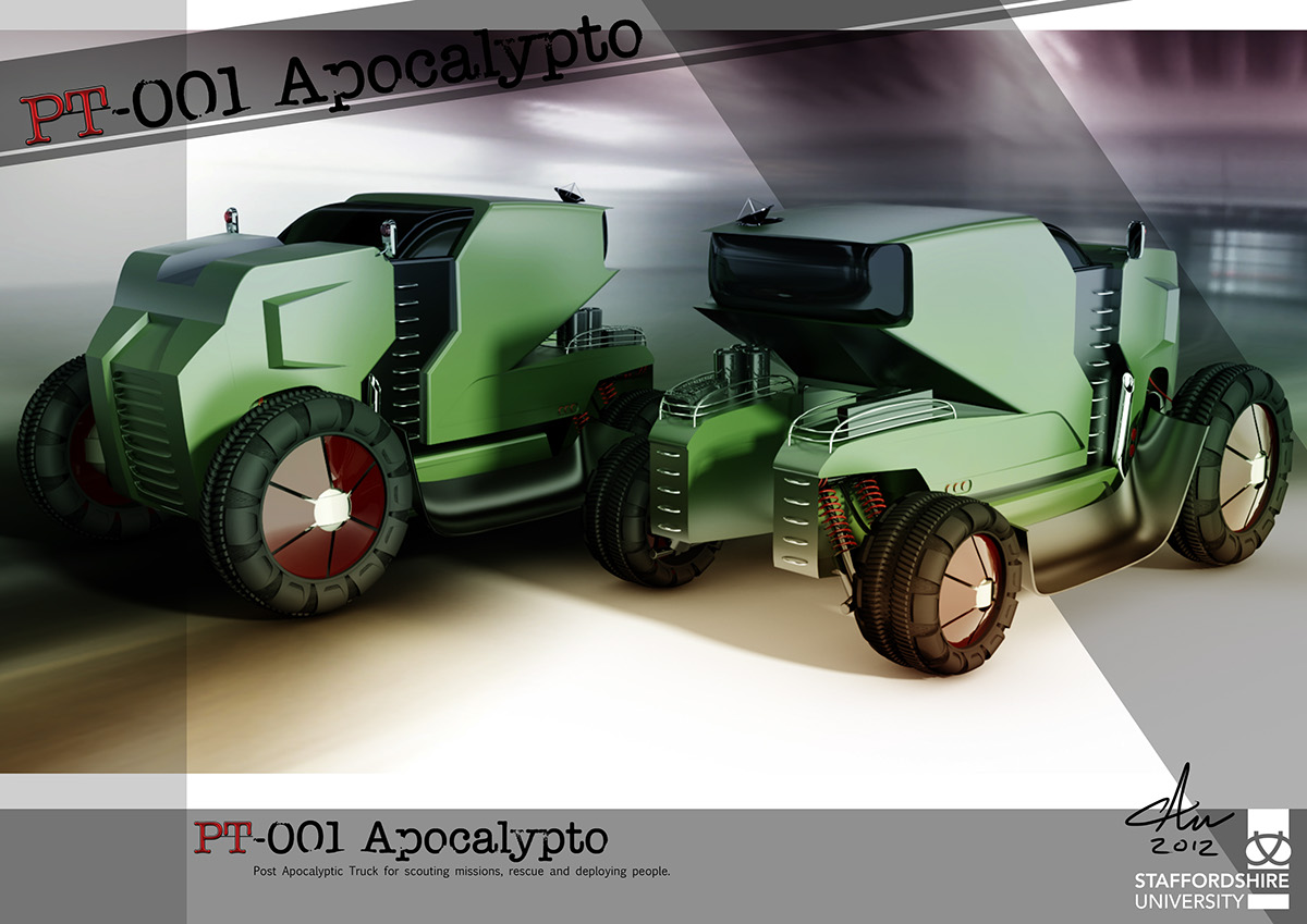 Truck Transport design apocalypse automotive   product photoshop Autodesk art designer motion lorry wheels artist Exhibition 