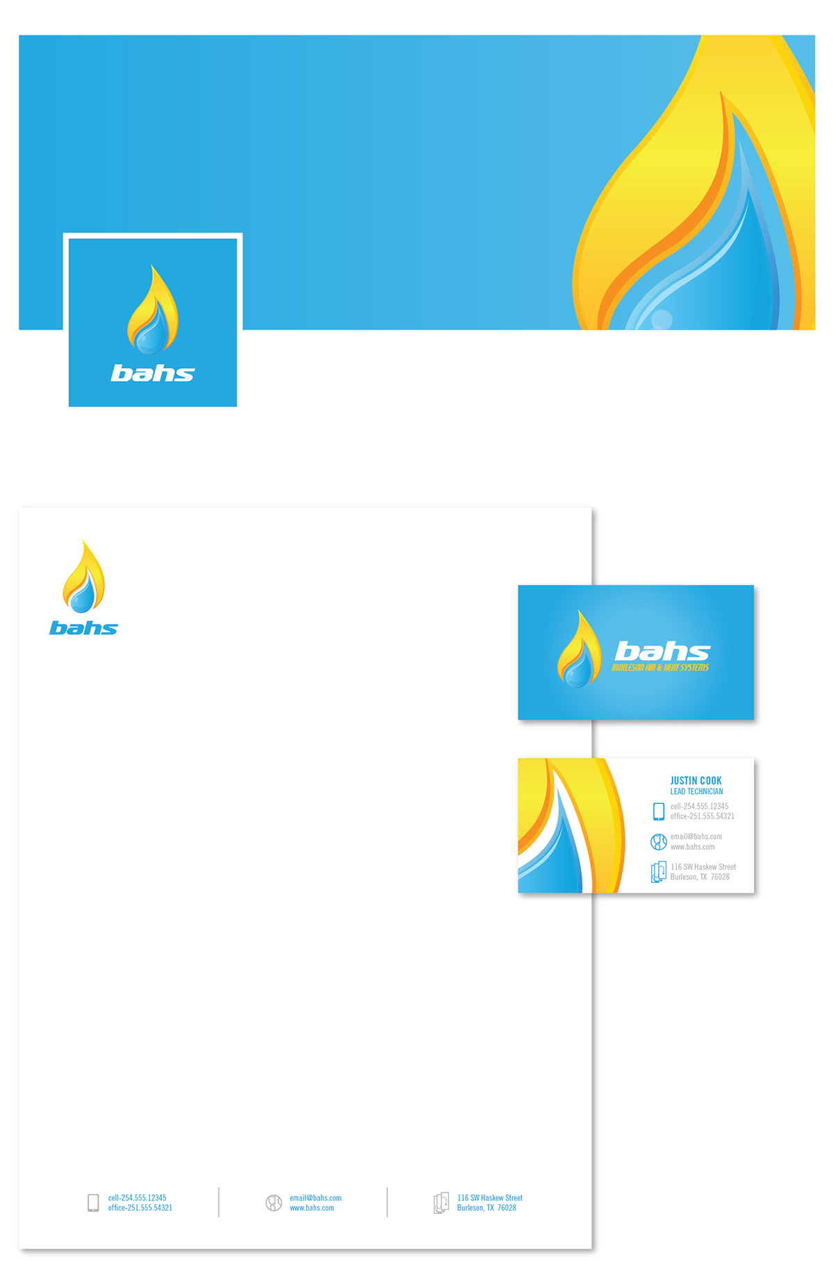 AC air conditioning bahs Illustrator Business Cards identity