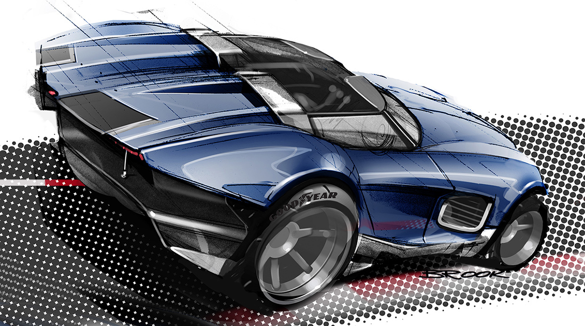 Adobe Portfolio cobra AC Cobra car design auto design Middlecott middlecott design Brook Banham Shelby Cobra ford cobra