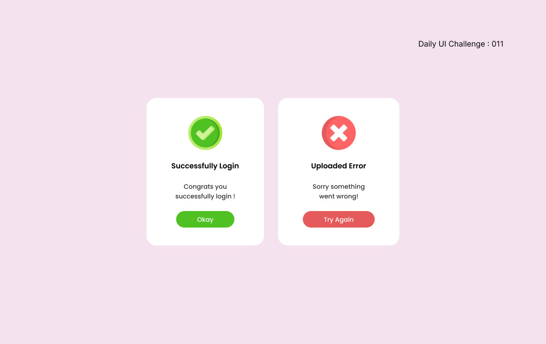 Error page Sucess uiuxdesign Mobile app user experience Interface