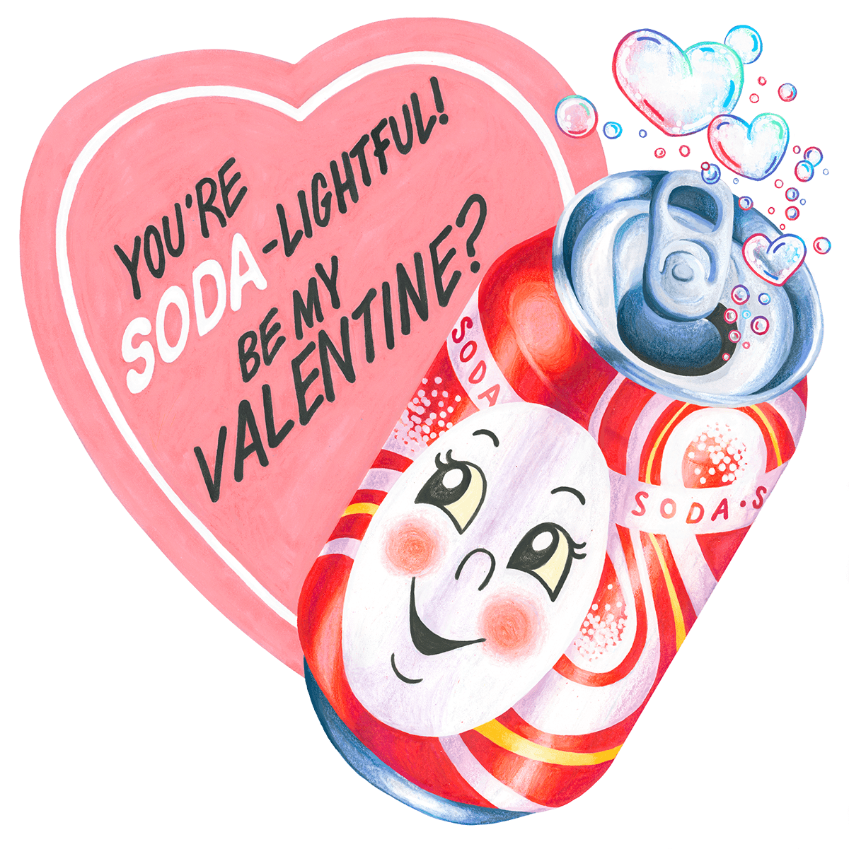 color pencil Drawing  heart ILLUSTRATION  Marker prismacolor valentine valentine card Valentine's Day valentine's day card