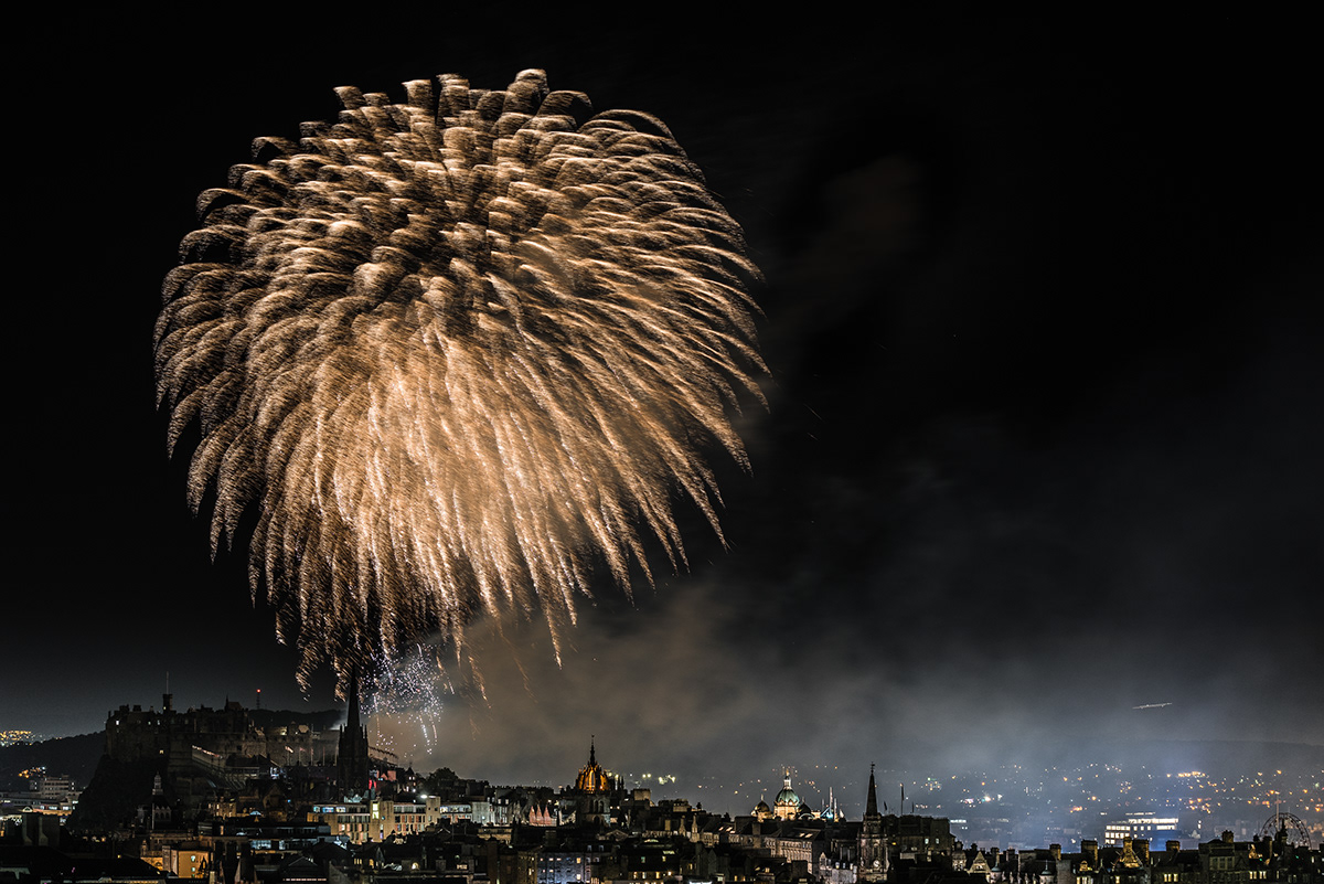 Fireworks over Edinburgh