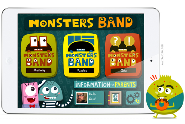 ios  ipad iphone mac app appstore android monster kid kids children game videogame Memory barcelona