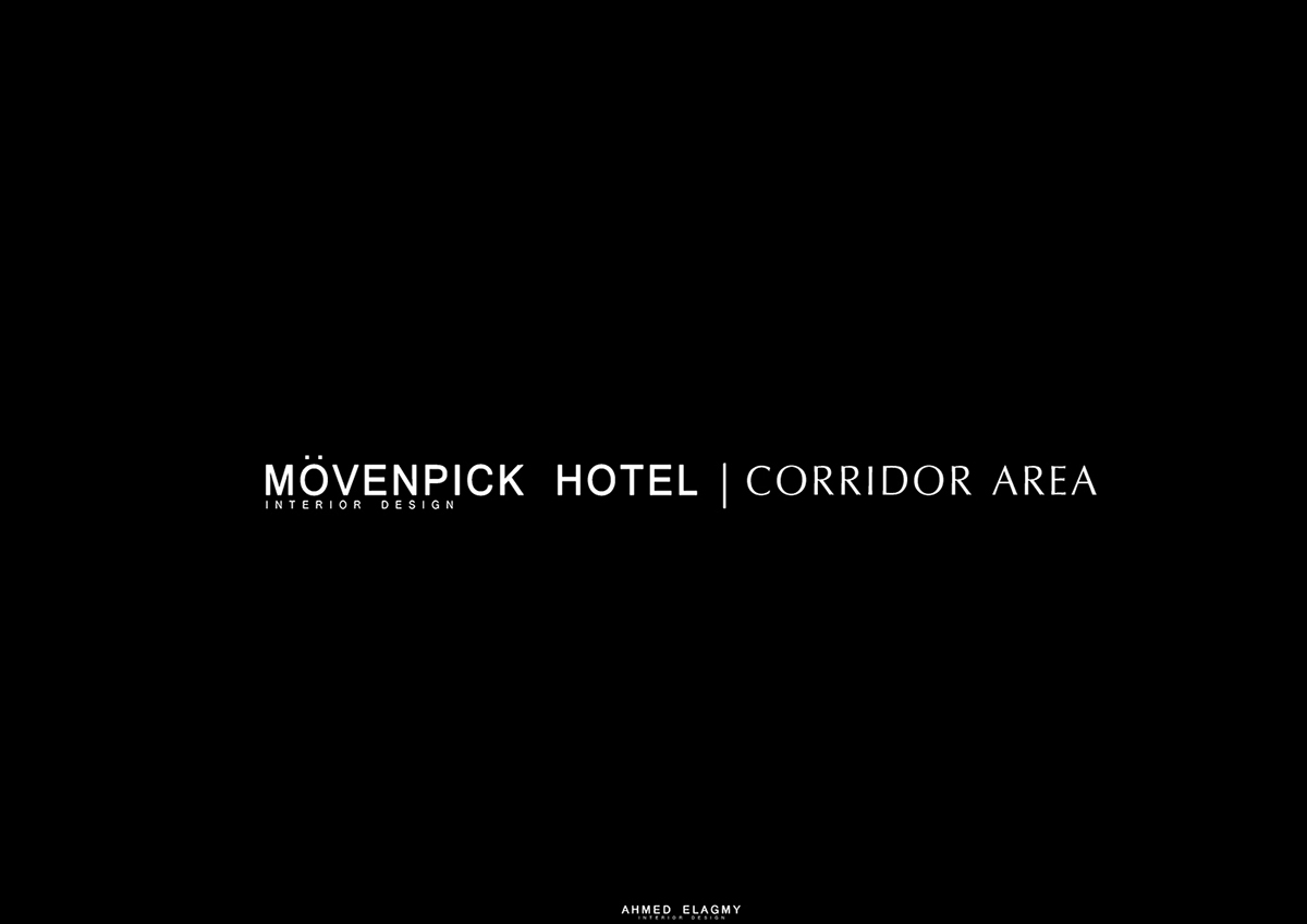 moevenpick hotel egypt modern interior design  corridor Lobby cafe concept