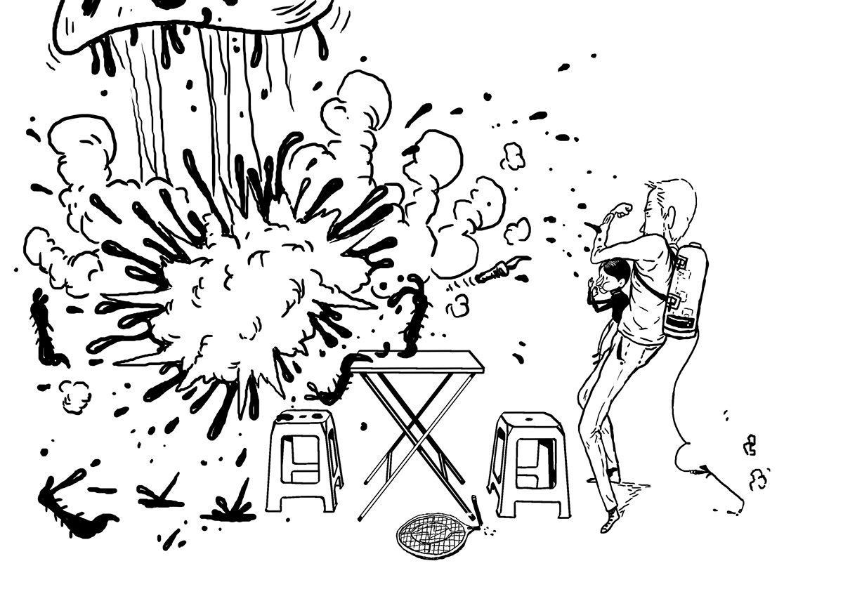 quem bebe mais elcerdo comics Digital Art  draw fight hq Ilustração ilustration quadrinhos