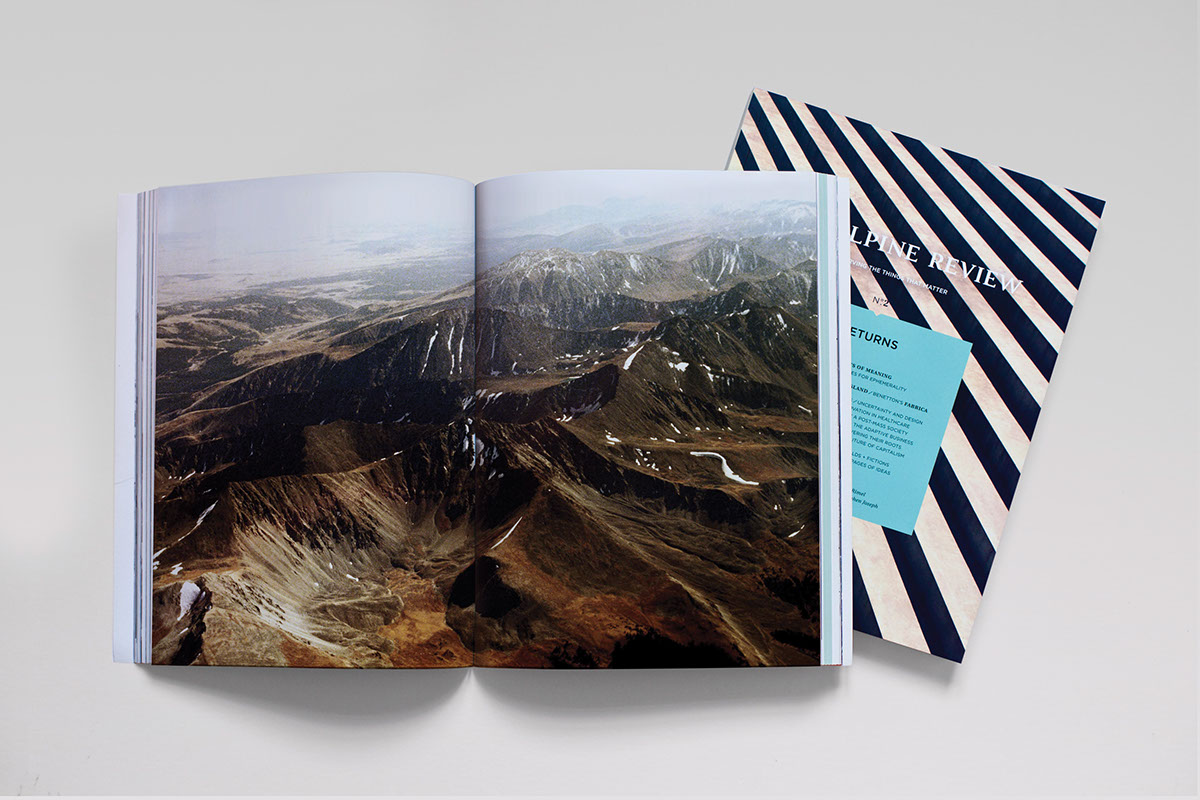 magazine book The Alpine Review editorial Layout