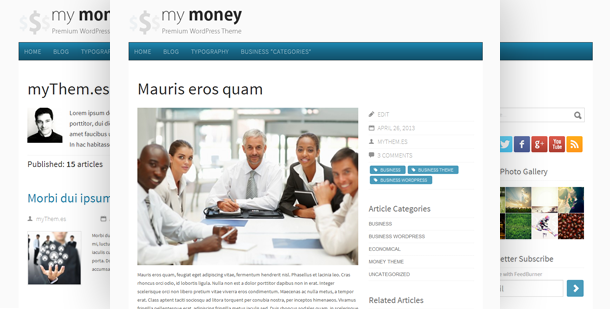 business Clean WordPress Theme custom features economic elegant theme Financial Theme free template Free WordPress minimalist monetary money white theme