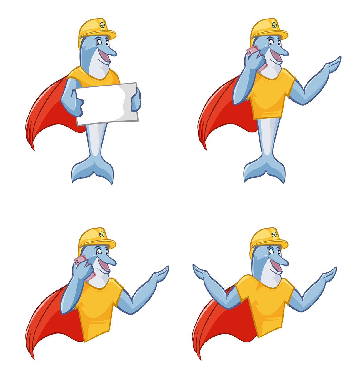 Mascot dolphin Advertising  Graphic Designer visual identity marketing   brand identity design adobe illustrator camapign