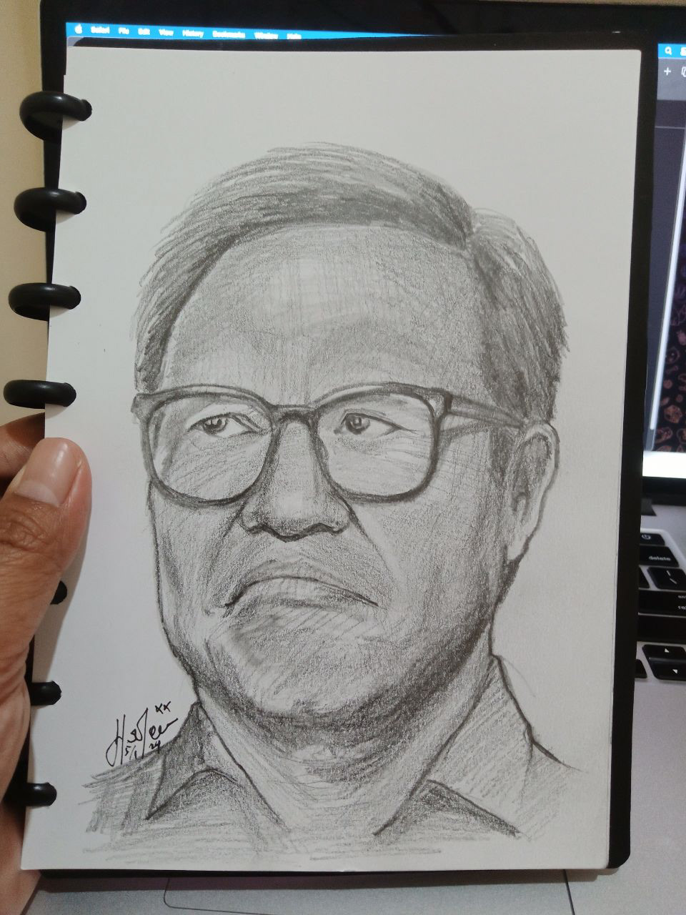 Drawing  sketch portrait pencil