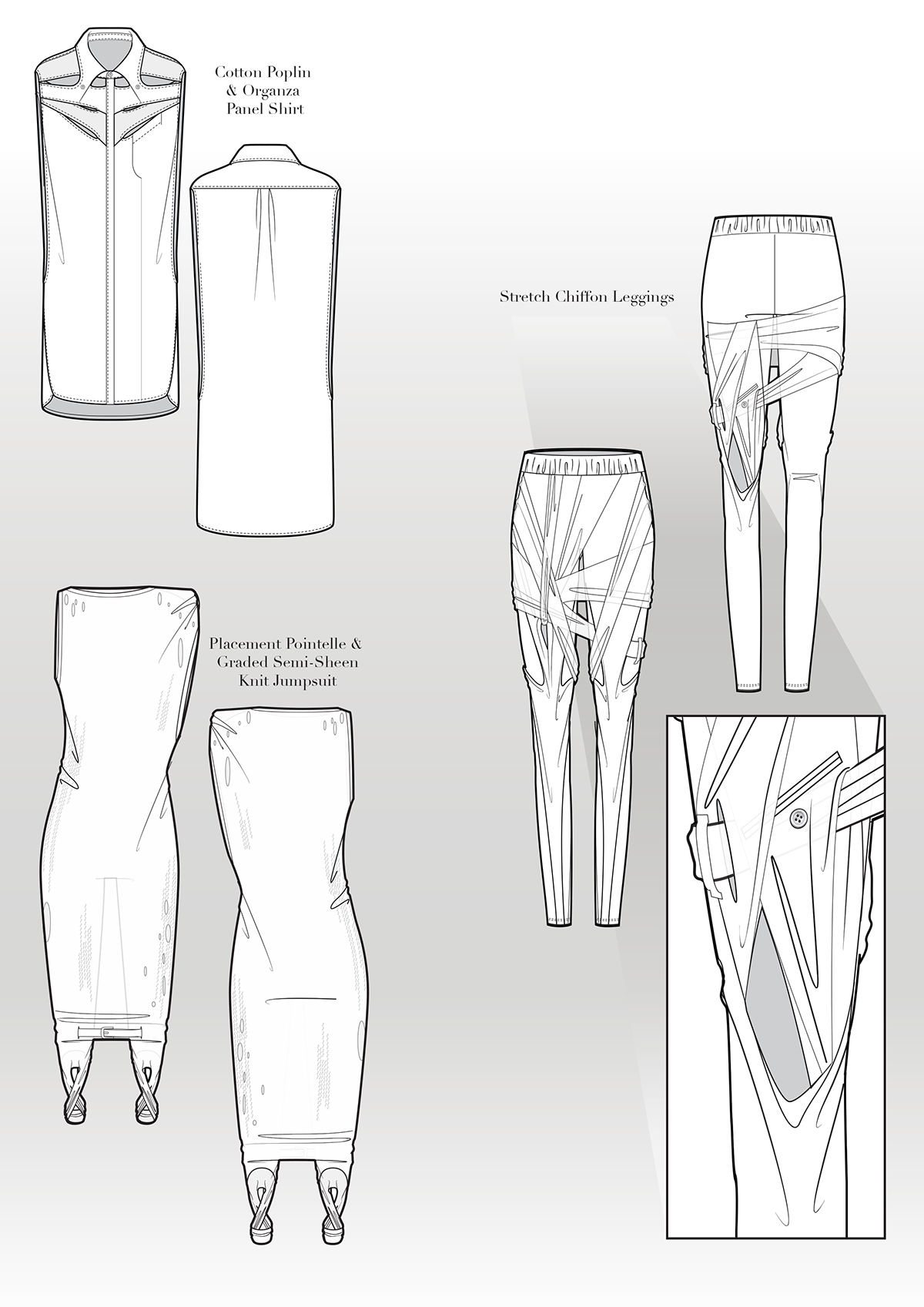 ss13 Sui-Generis Follow-On fashion design fashion illustration sketch Design Development Illustrator flat drawing