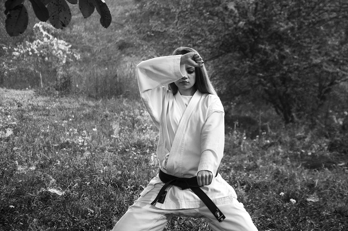 karate Girl karate Nature life serenity Martial Arts