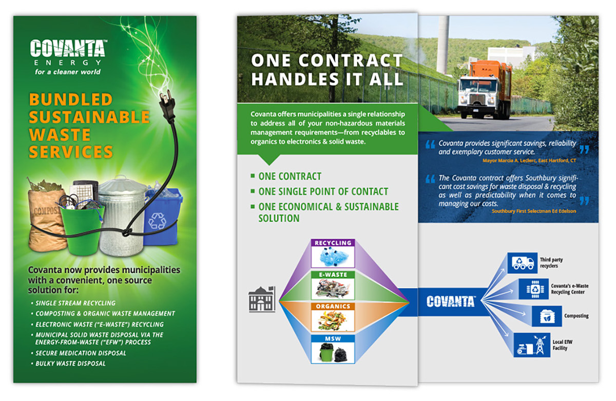 marketing graphics  sustainability Corporate Identity green recycle waste to energy compost
