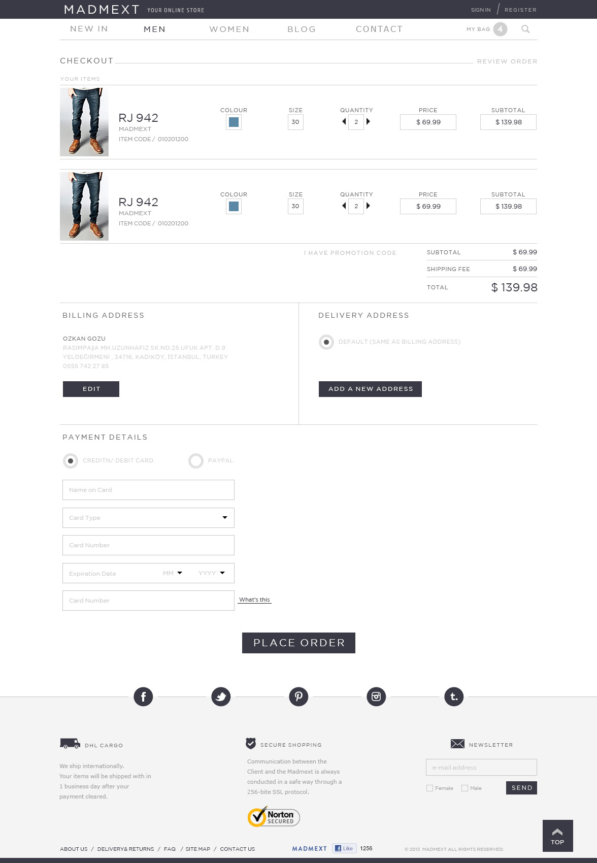Web UI White E COMMERCE ArtDirection minimal flat Webdesign fashionweb