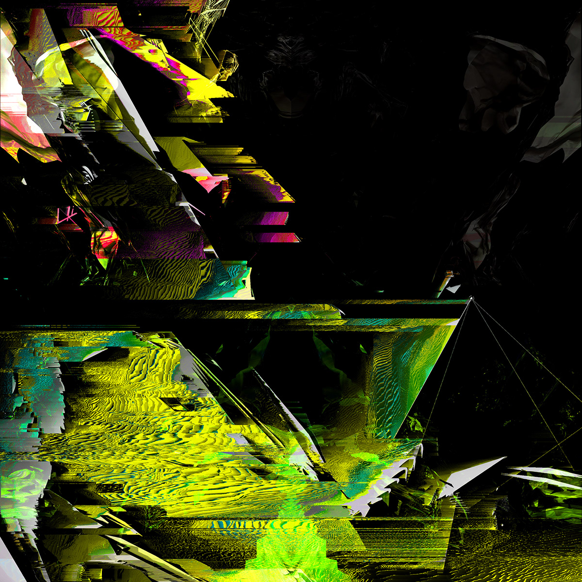 abstract Glitch pattern Digital Art  eightvisions symmetry black processing mirror pixel sorting