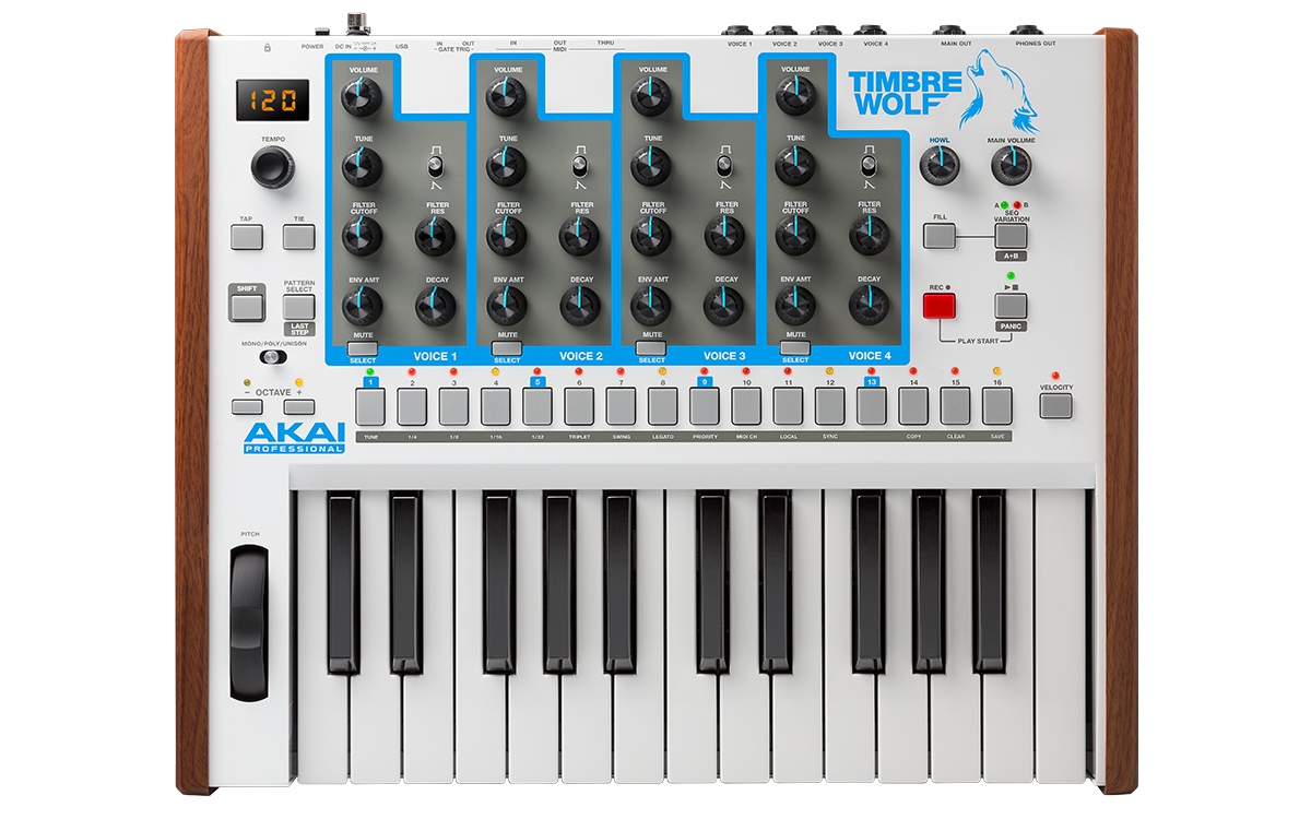 Timbre Wolf synthesizer keyboard analog