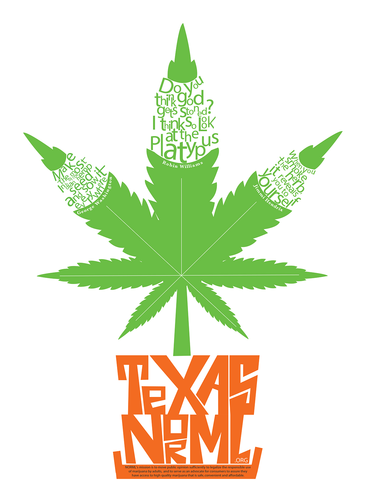 design activist texas norml graphic poster