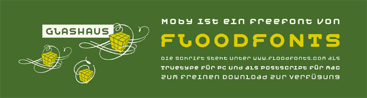 Typeface Moby typedesign type felix braden typekit techno monospace typewriter font Display floodfonts free freefont freeware