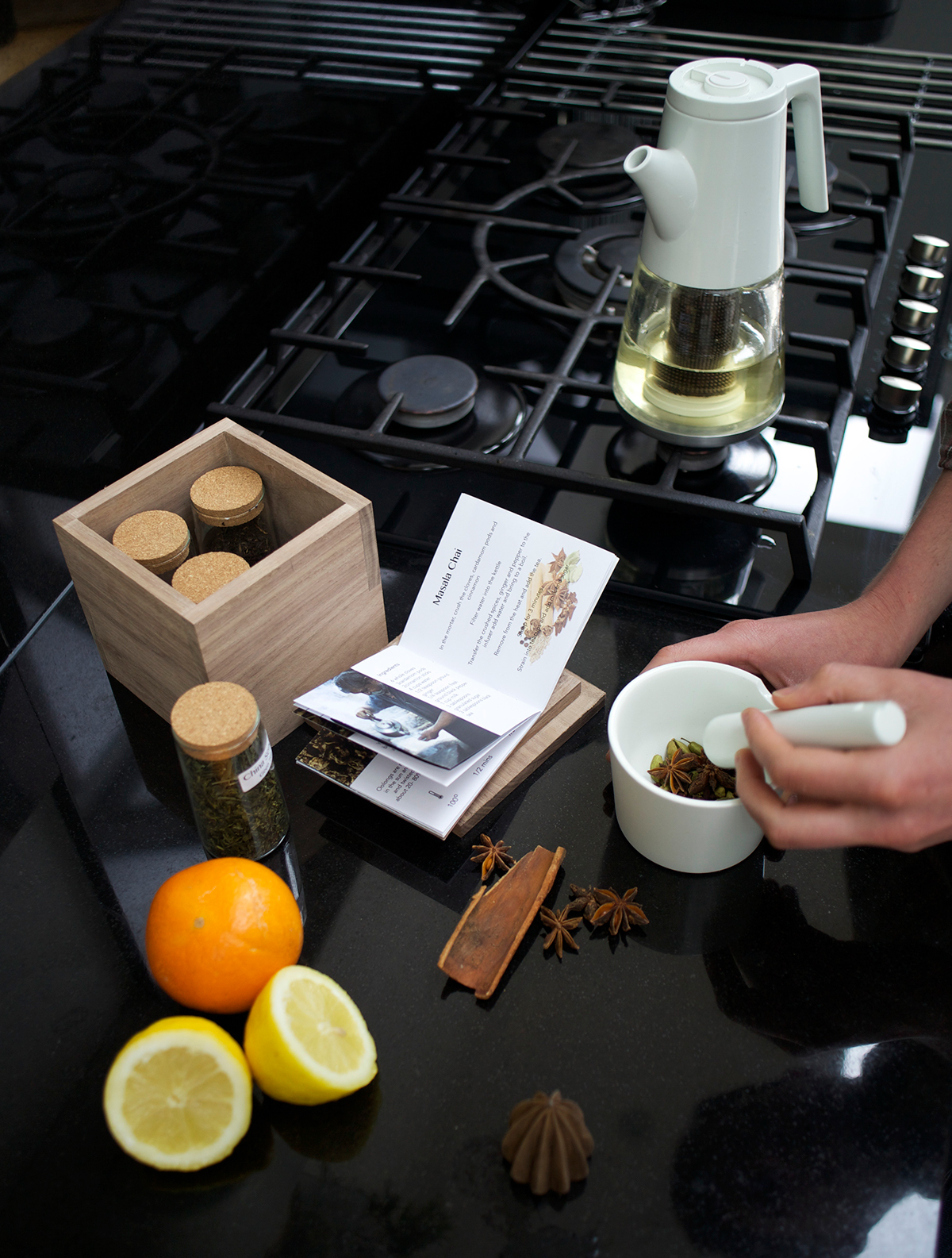 tea product Experience infusion taste ritual range social industrial design  process