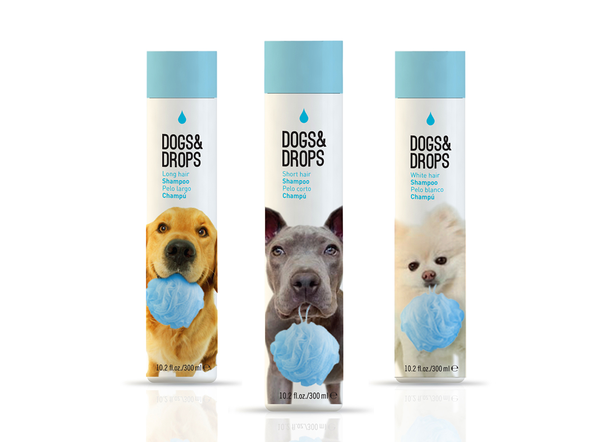 Pet dog shampoo conditioner drops