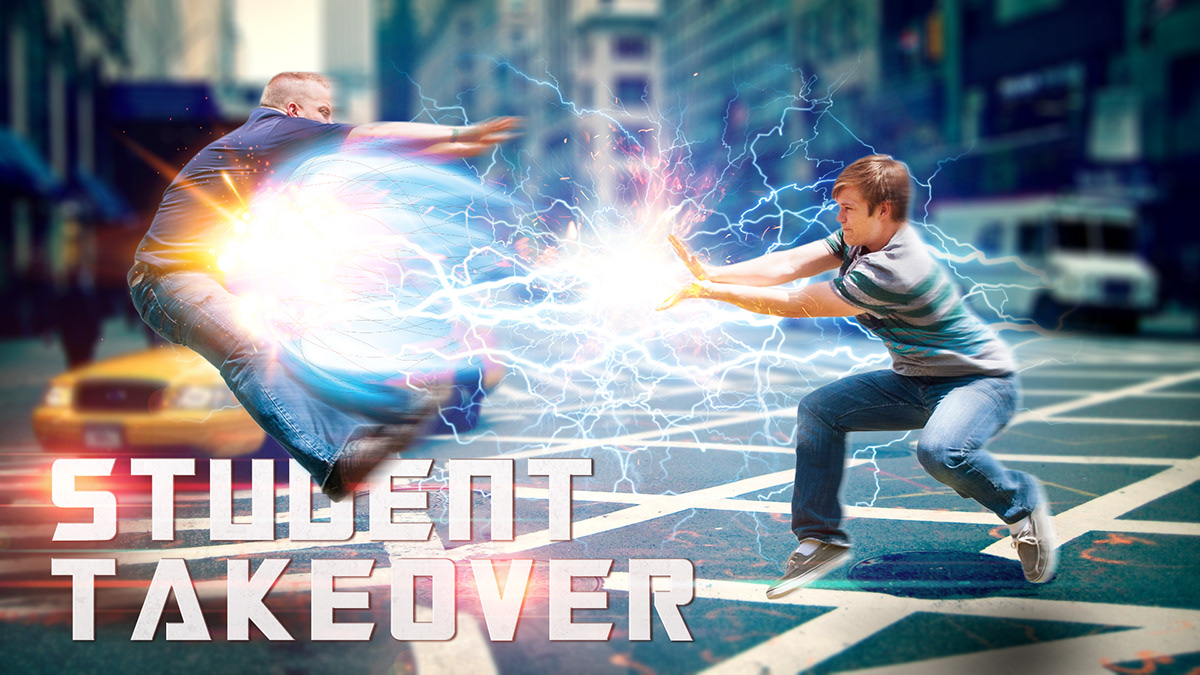 Hadoken anime fighting Power Surge student ministry youth ministry Student Takeover Student Preaching Electric Shock STREET FIGHTER nyc