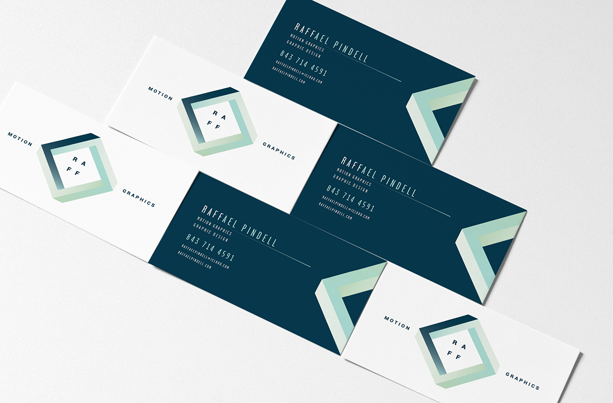 Adobe Portfolio personal branding business card stationary self branding
