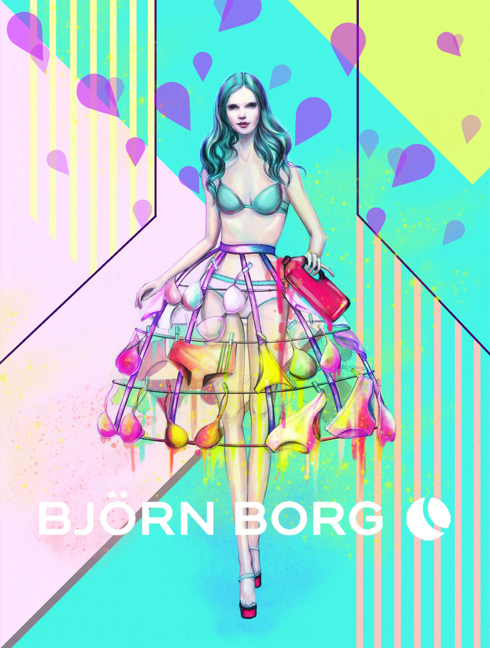 Inloggegevens software Miljard Bjorn Borg fashion illustration + video on Behance