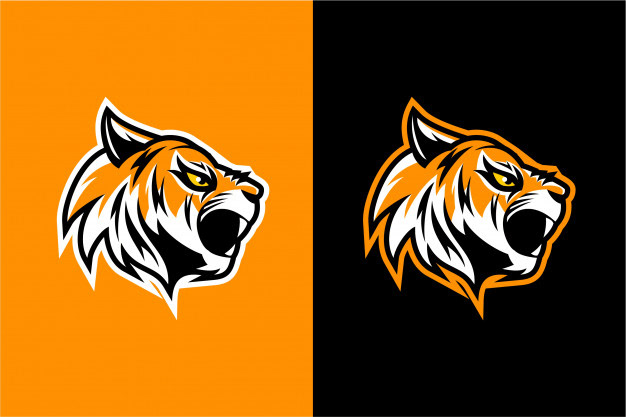 angry-tiger-head-vector-design logo