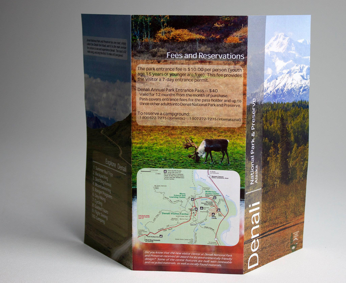 denali nationalparkbrochure brochure InDesign
