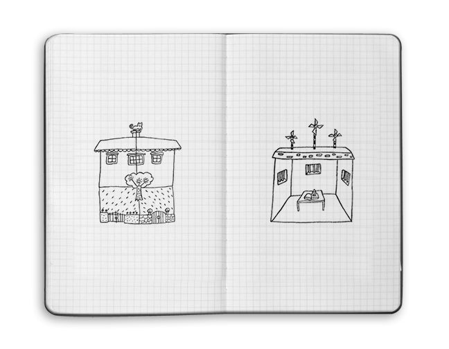 ship moleskine sketchbook
