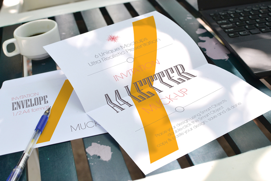 3D A4 letter giallo business business card corporate depth of field design elegant envelope folder identity letter letter head minimal