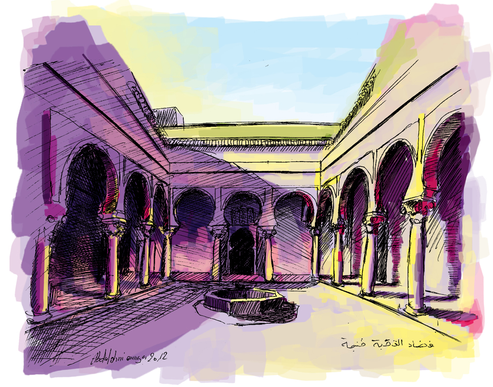 abdelghni ennya dessin pienture aquarelle watercolor Drawing  Morocco tanger digital painting artist arabic