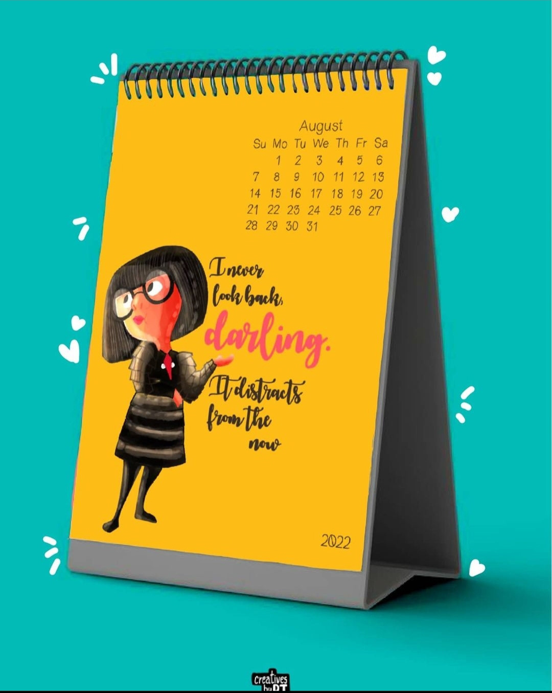 illustrations product Calender bookmarks stickers animated movies