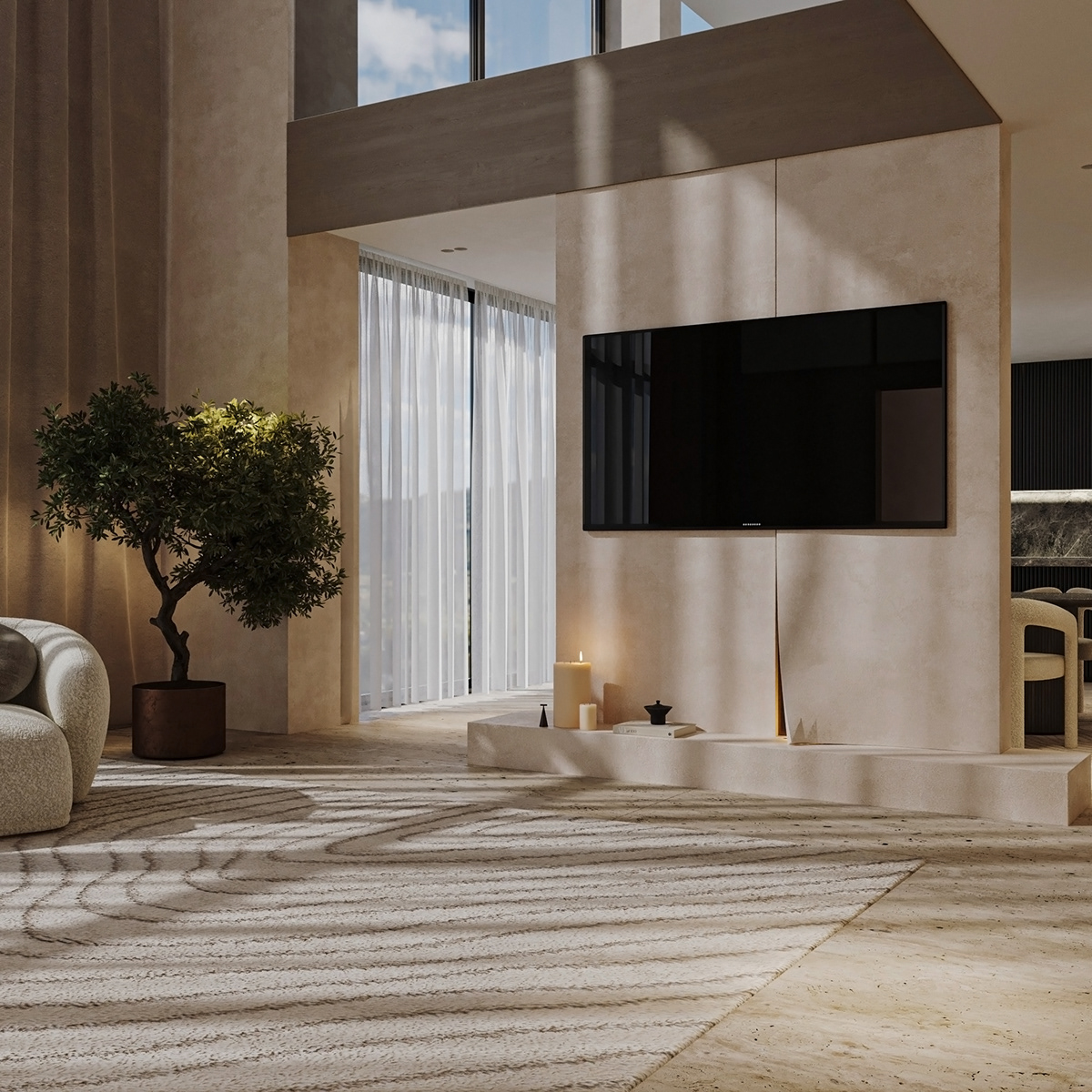 Interior interior design  architecture Render visualization 3D modern 3ds max corona vray