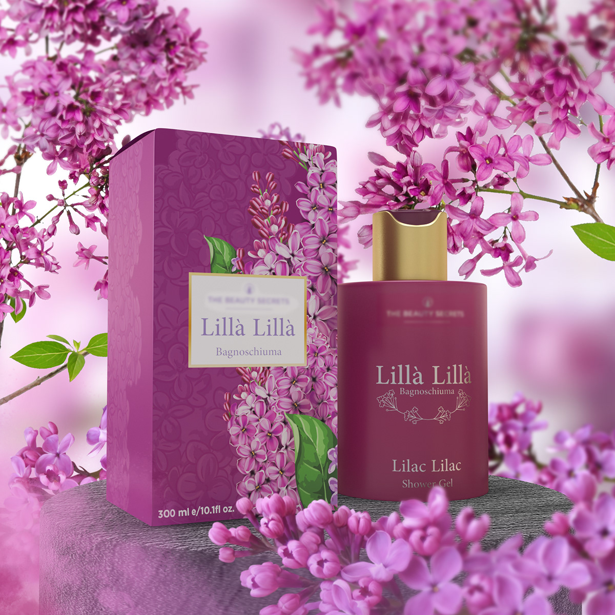 body Fragrance gel L'erbolario perfume pink scent spray women italian