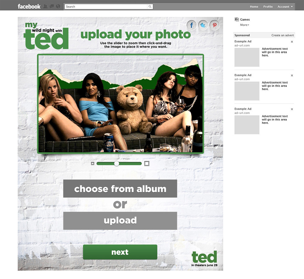 Adobe Portfolio TED Mark Wahlberg facebook app photobomb photos party bears tools