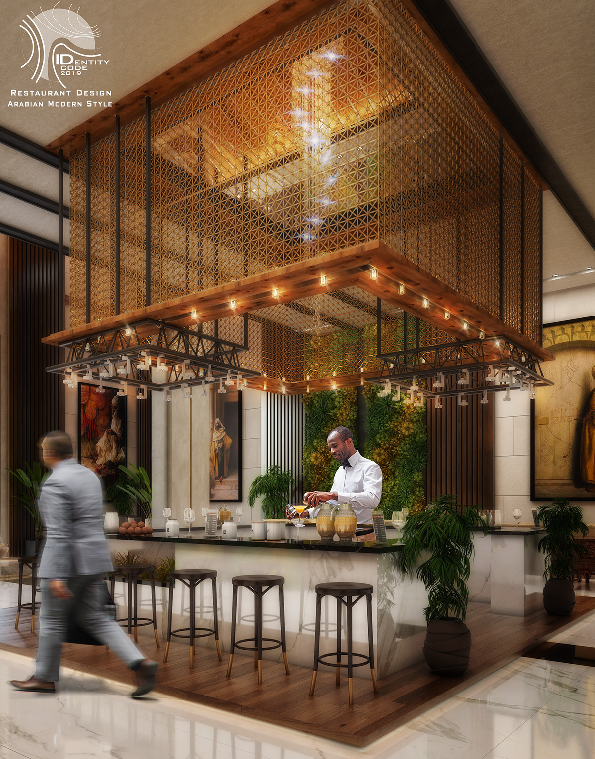 restaurant arabian modern Style commercial design Interior KSA