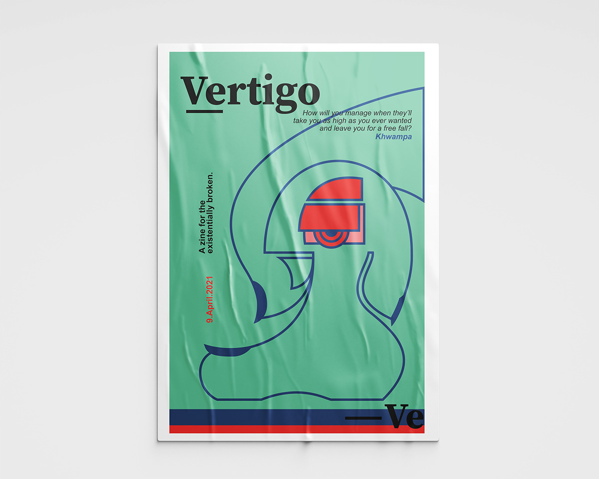 Line Art Poster Design For Vertigo