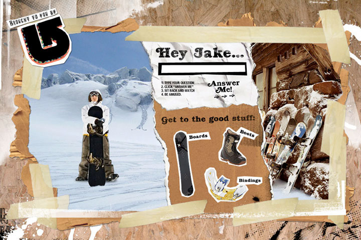 burton snowboards video Snowboarding graphic texture wood layers burton Interactive Shopping web site Ecommerce