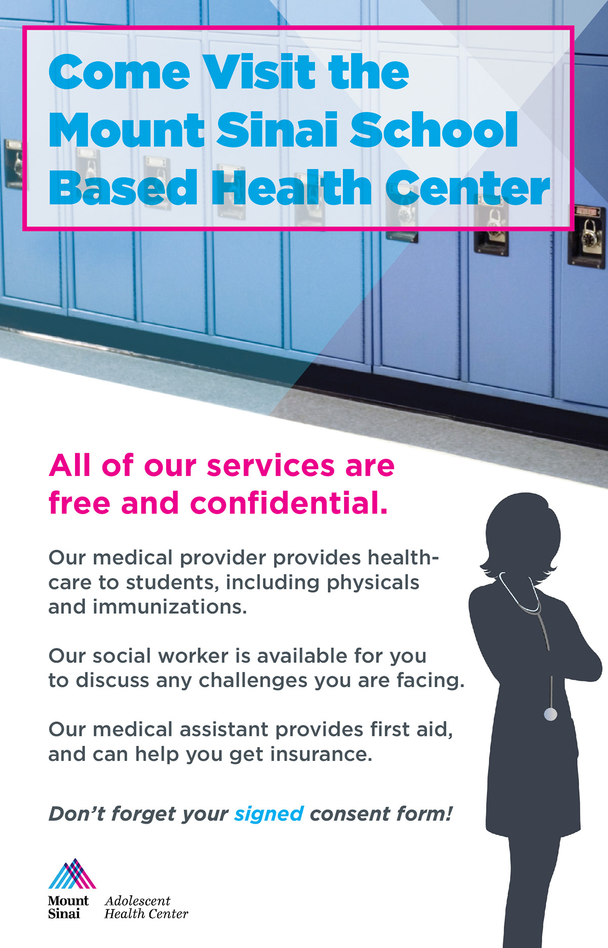 Mount Sinai School Health Center poster