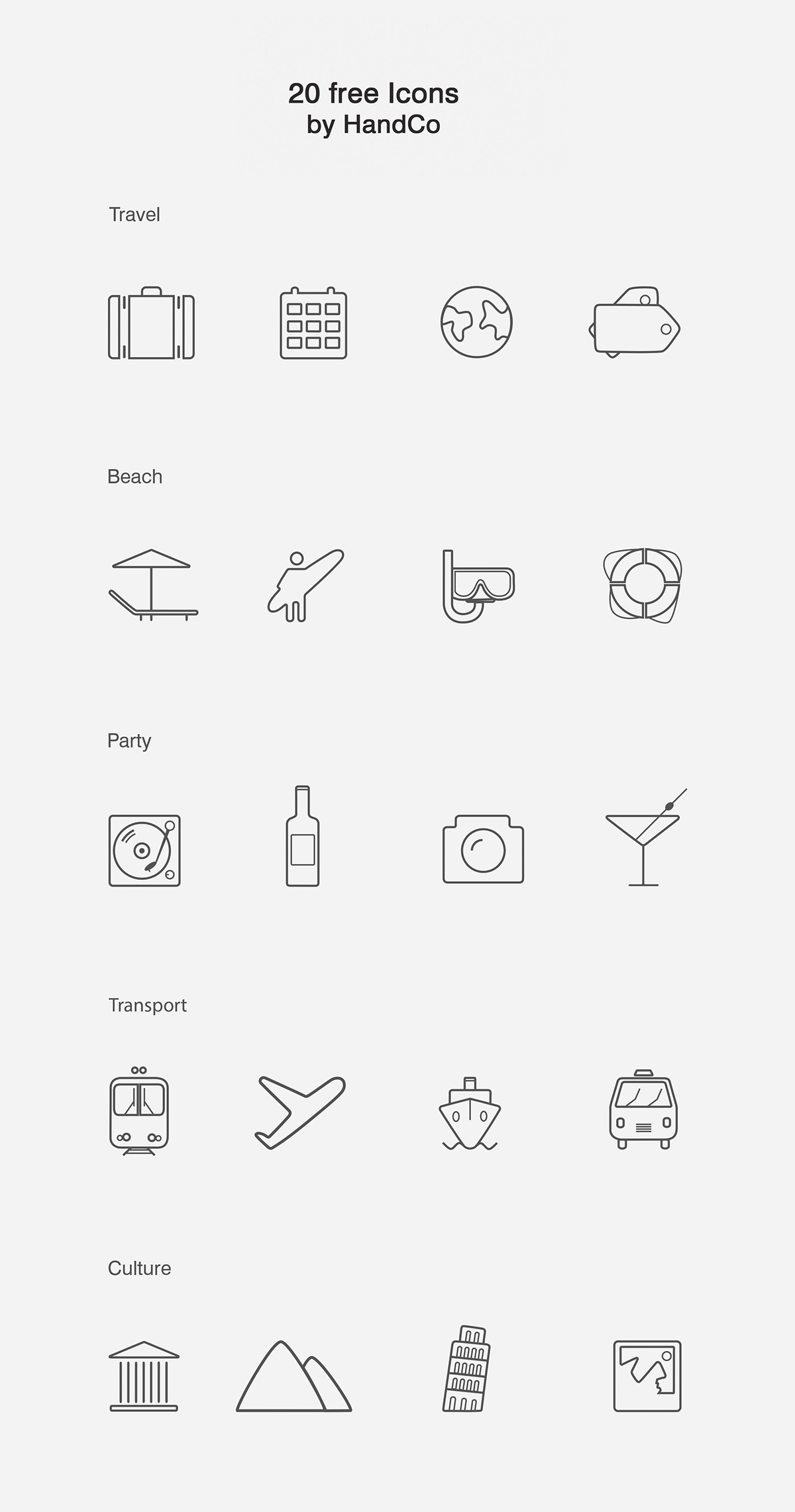 Icon free vector Transport Travel download iconset icons