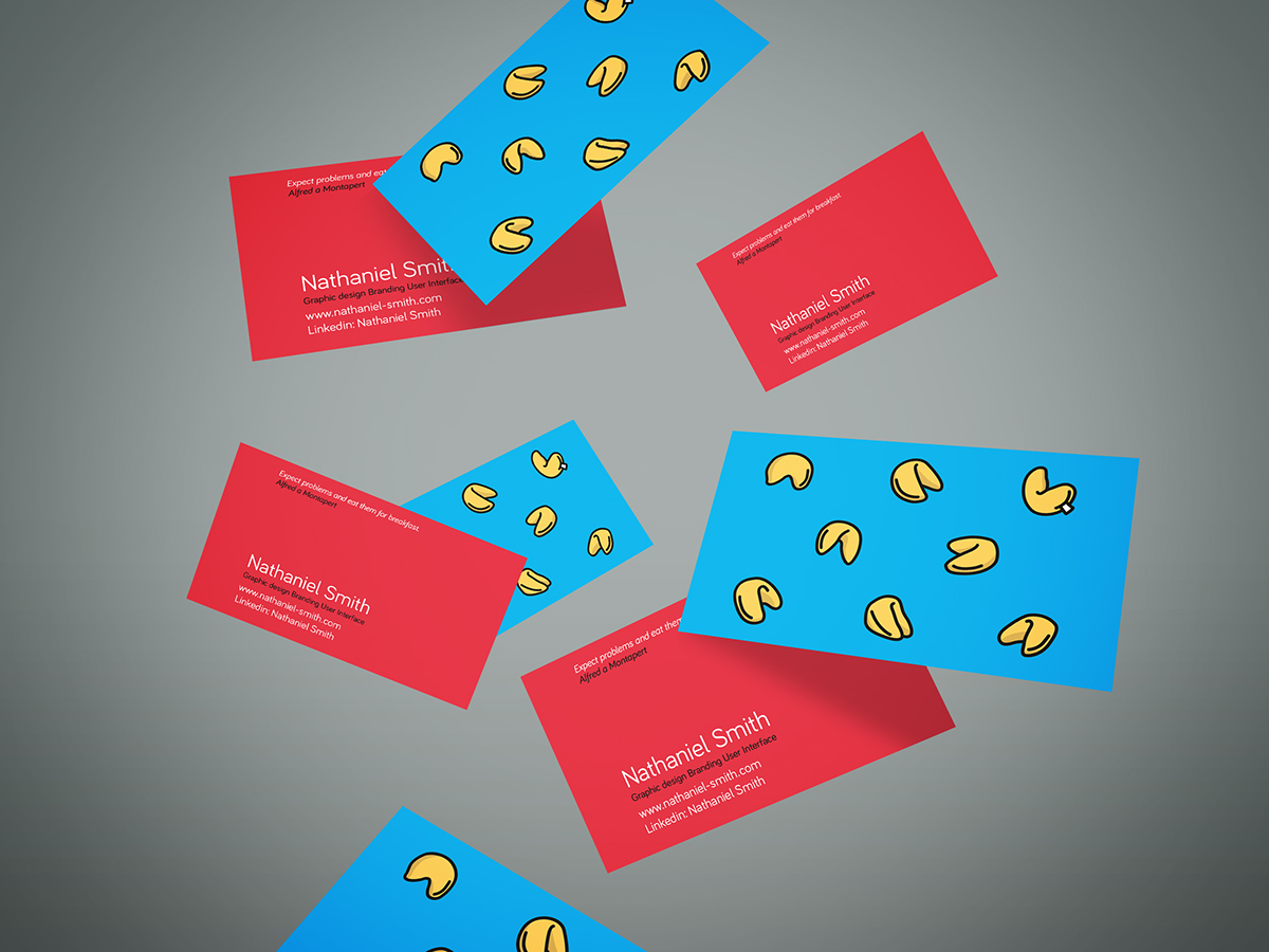 business card personal Promotion marketing   fortune cookie positive quotes illustrations vector art