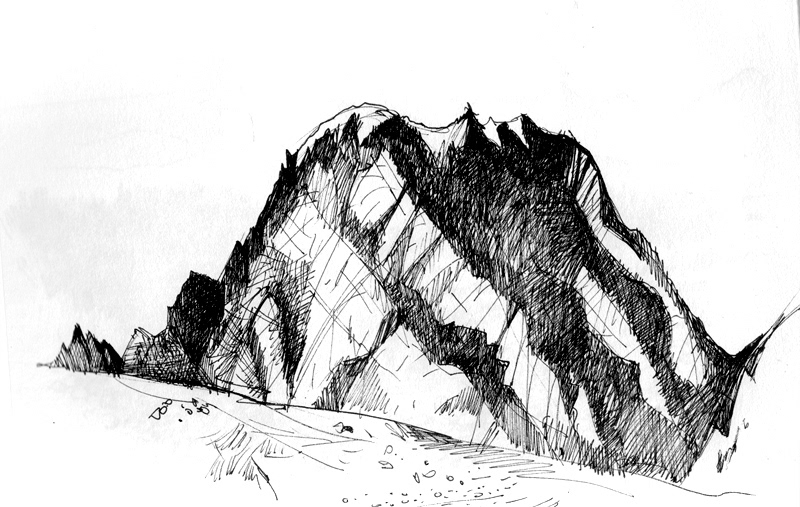 kyrgyzstan aquarell watercolor sketch sketches Travel travel sketches Landscape