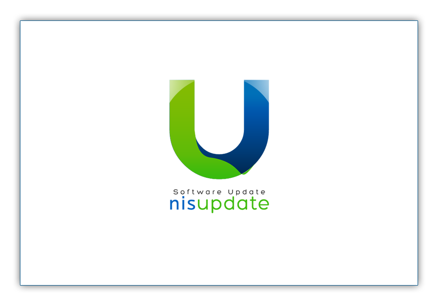 update software UI ux Interface blue green Nisupdate desktop app