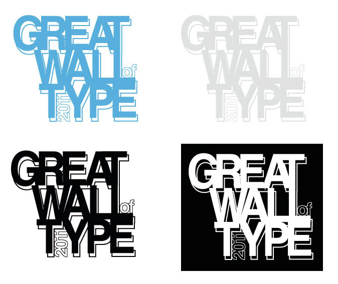 GWOT  Great Wall Type Huddersfield Uni design 3D 3D typography v 
